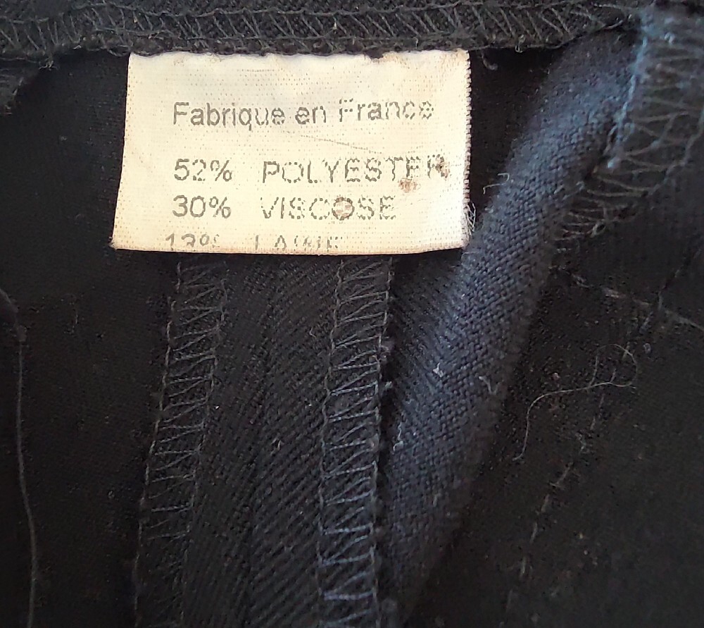 💙French Classic Wide-Leg Black Women's Pants - Picture 7 of 9